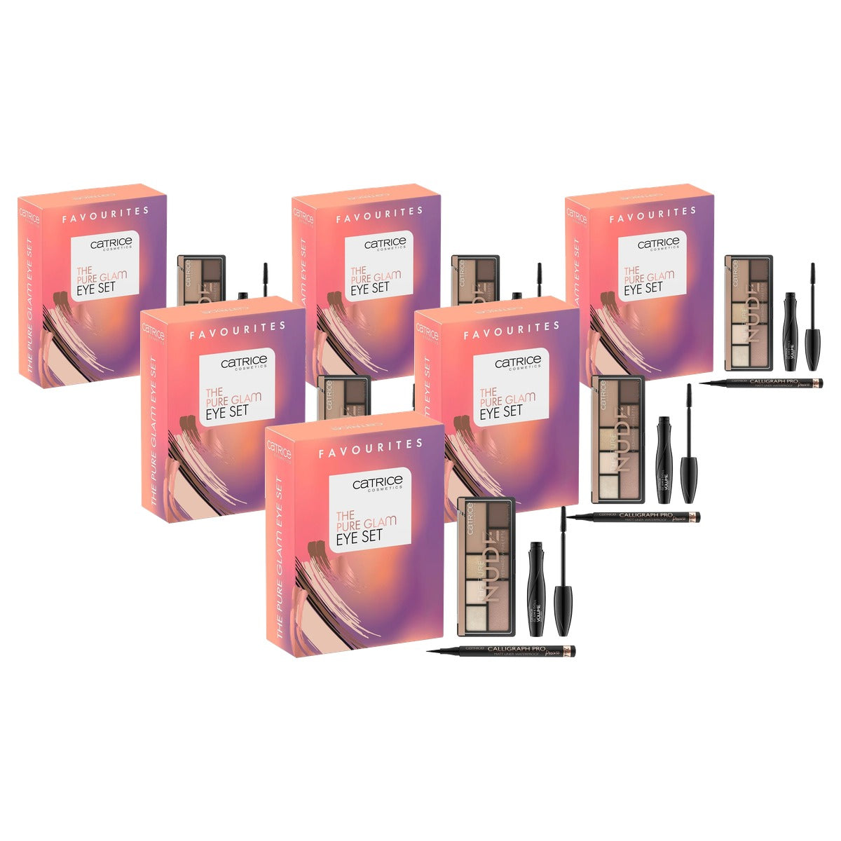 Catrice Cosmetics The Pure Glam Eye Set 3 stuks - 6-pack