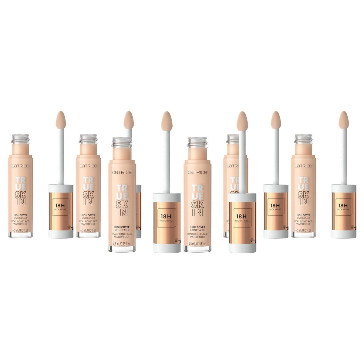 Catrice Cosmetics True Skin High Cover Concealer 002 nude 2 stuks - 3-pack