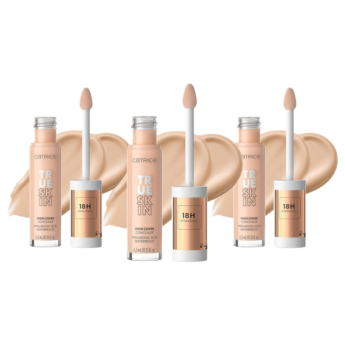 Catrice True Skin High Cover Concealer 010 Cool Cashmere 4,5 ml - 3-pack