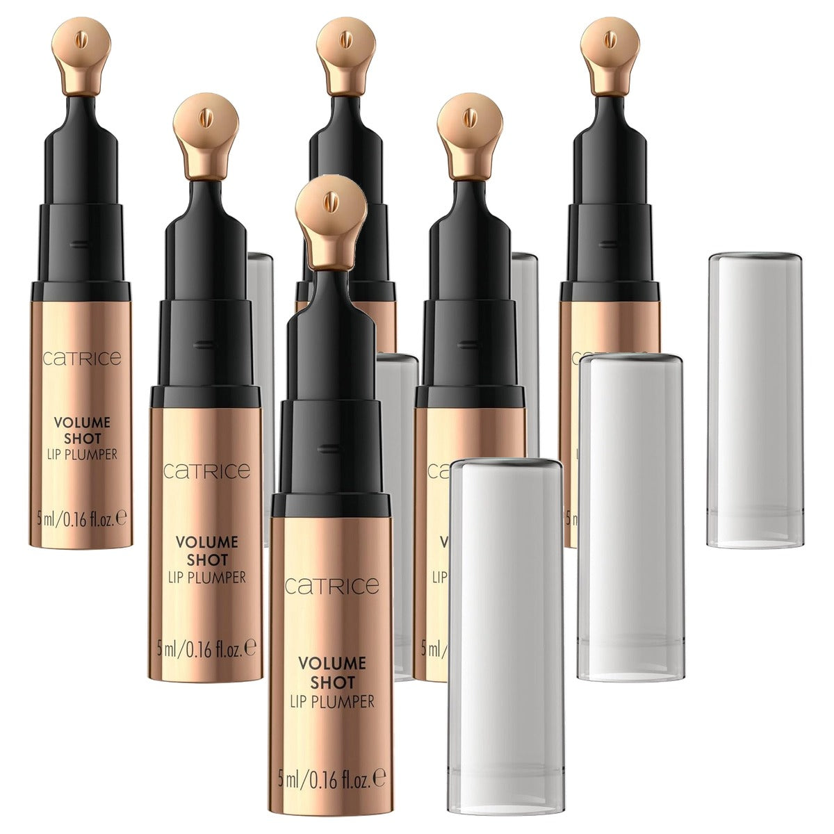 Catrice Volume Shot Lip Plumper transparant glanzend 5 ml - 6-pack