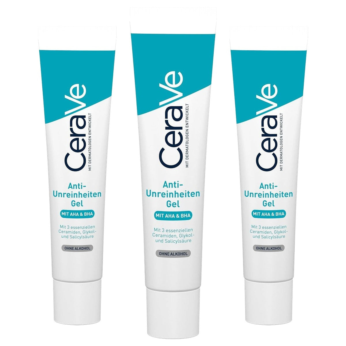 CeraVe Anti-onzuiverheden Gel voor het Gezicht tegen Puistjes 40 ml - 3-pack