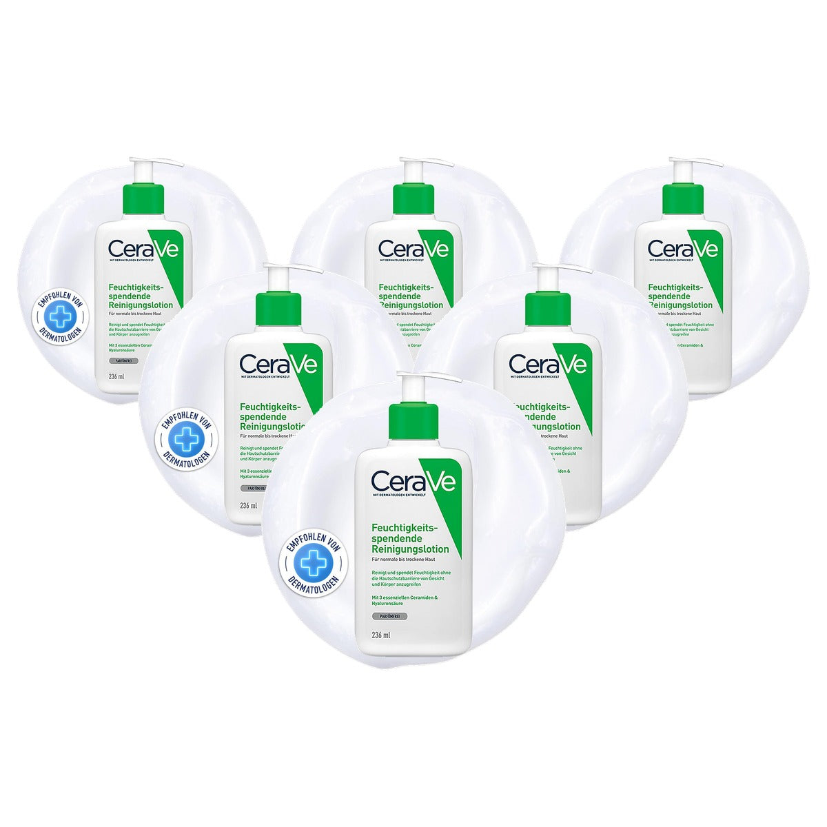 CeraVe Hydraterende Reinigingslotion voor Gezicht en Lichaam 236 ml - 6-pack