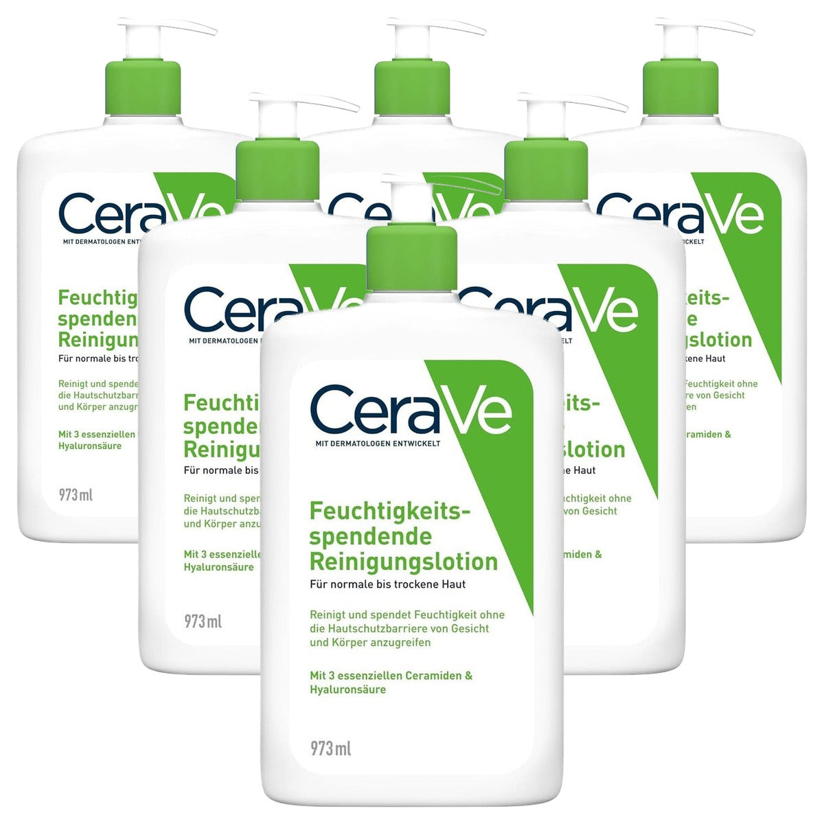 CeraVe Hydraterende Reinigingslotion voor Gezicht en Lichaam 973 ml - 6-pack