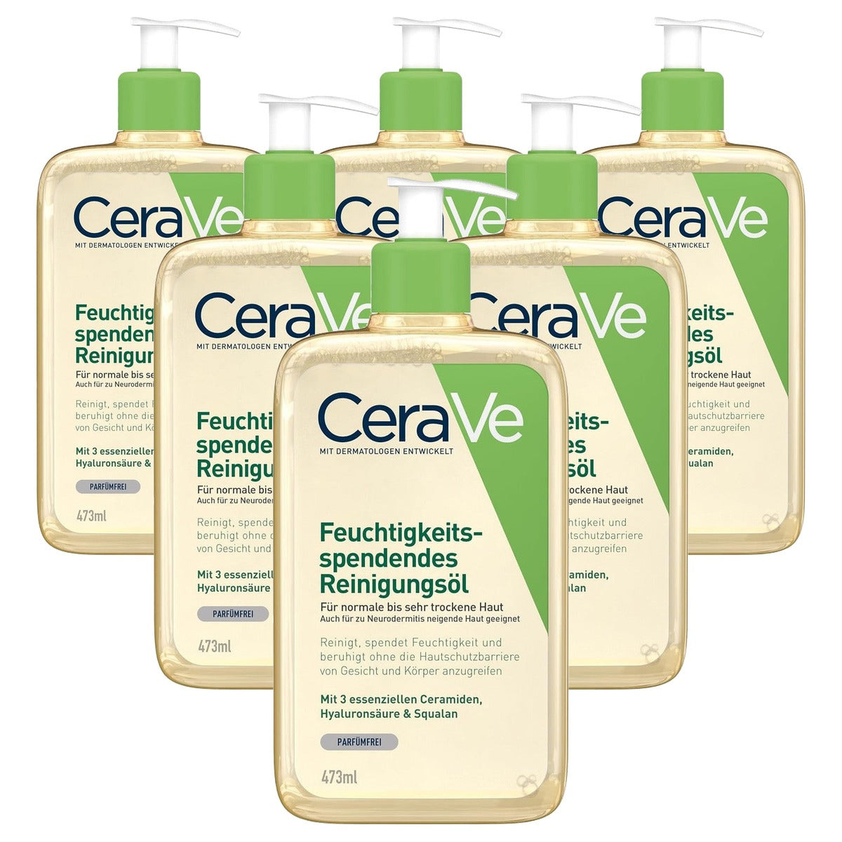 CeraVe Hydraterende Reinigingsolie voor Lichaam en Gezicht 473 ml - 6-pack