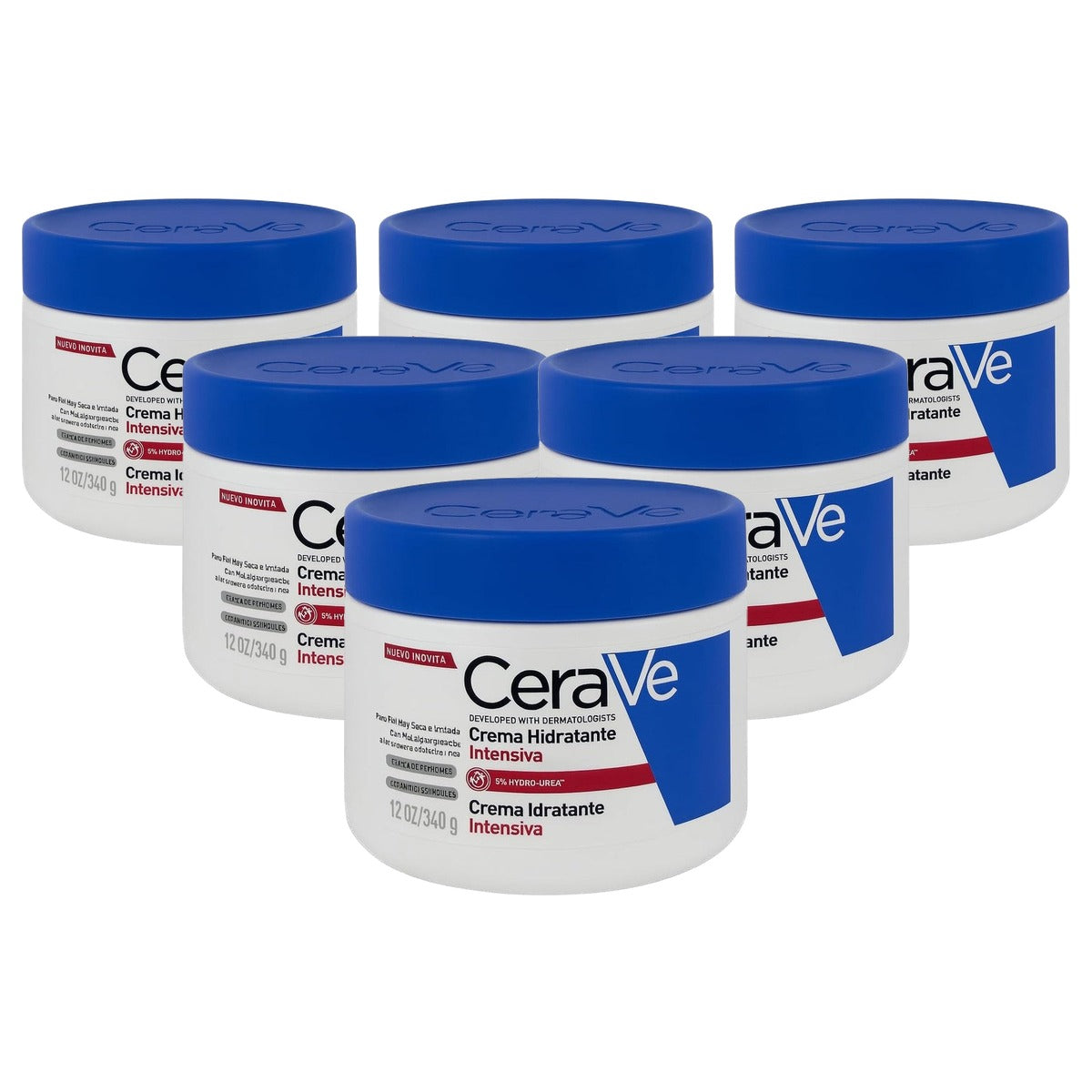 CeraVe Intensieve Vochtinbrengende Crème voor Droge Huid 340 ml - 6-pack