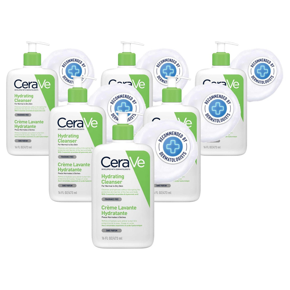 CeraVe Milde Reinigingslotion voor Gezicht en Lichaam 473 ml - 6-pack