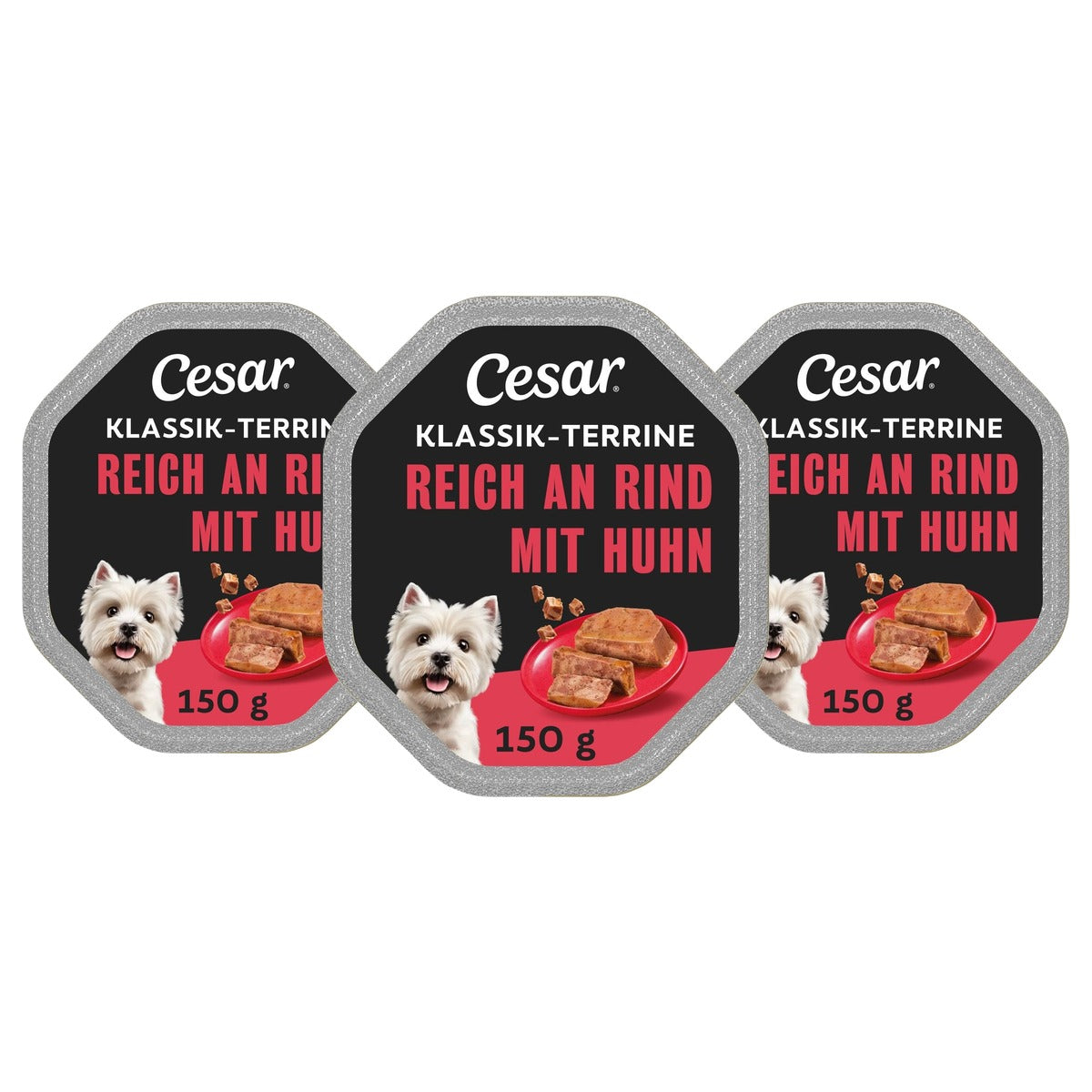 Cesar Klassiekers hondenvoer 150 g - 3-pack