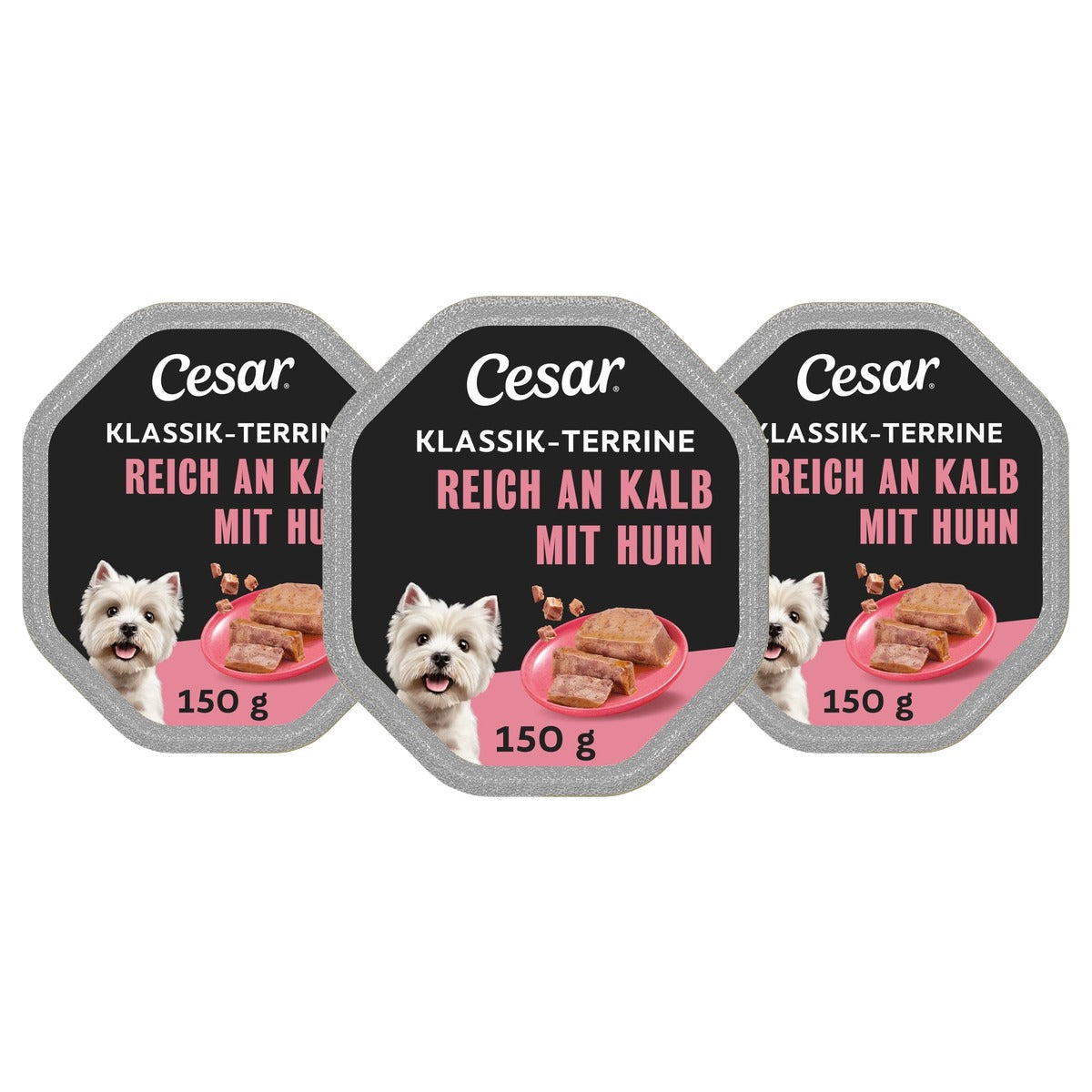 Cesar Klassiekers hondenvoer 150 g - 3-pack