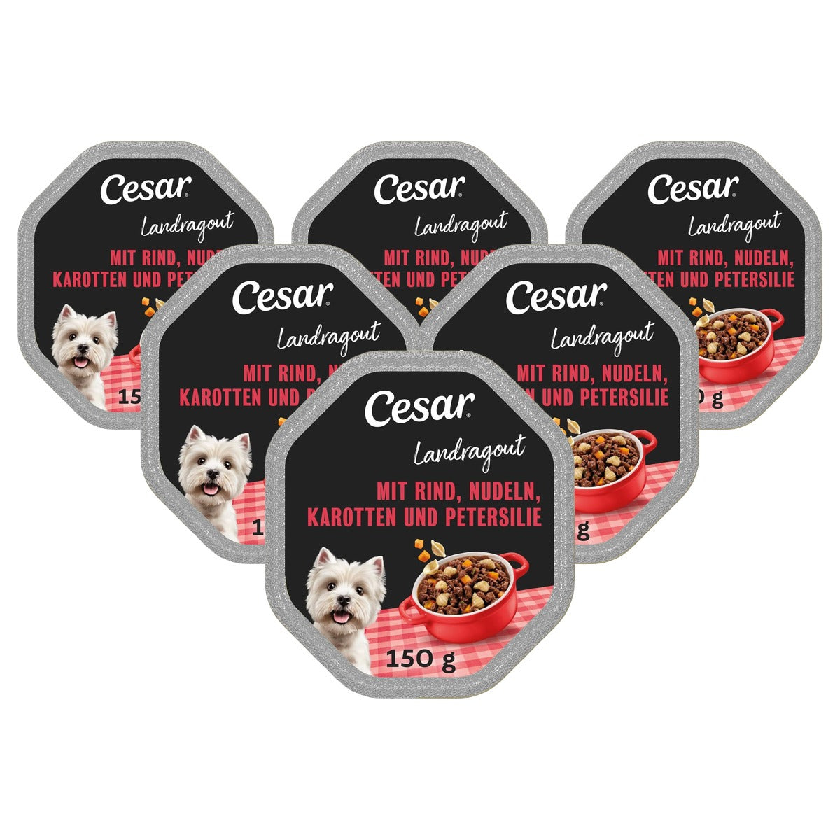 Cesar Landkeuken natvoer 150 g - 6-pack