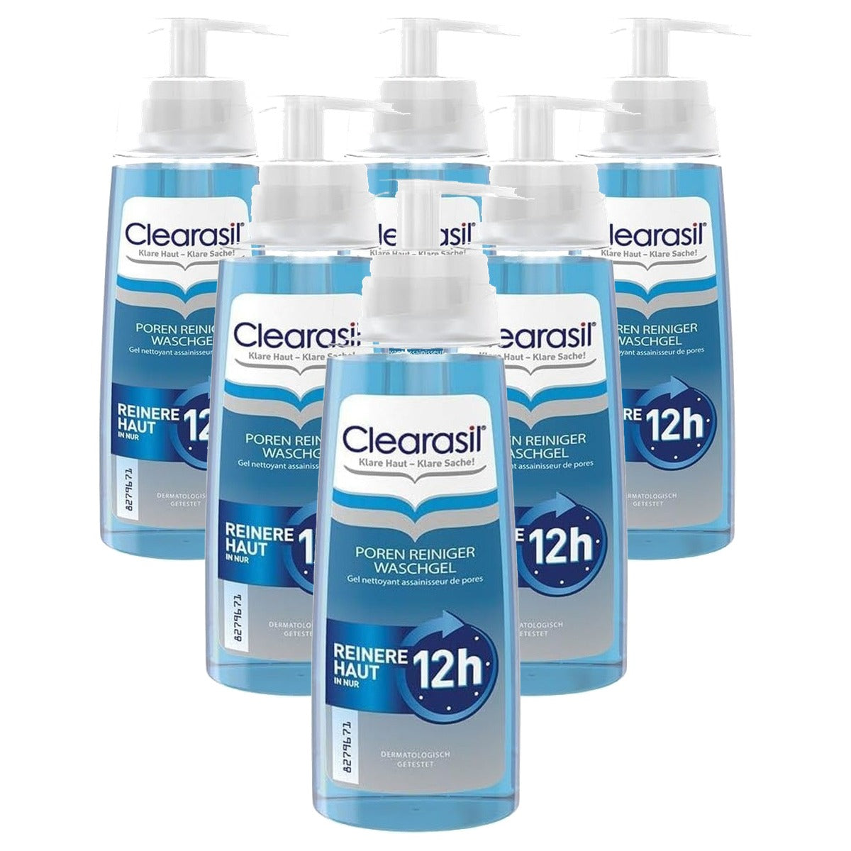Clearasil Poriënreiniger Wasgel tegen Onzuiverheden 6 x 200 ml - Voordeelverpakking