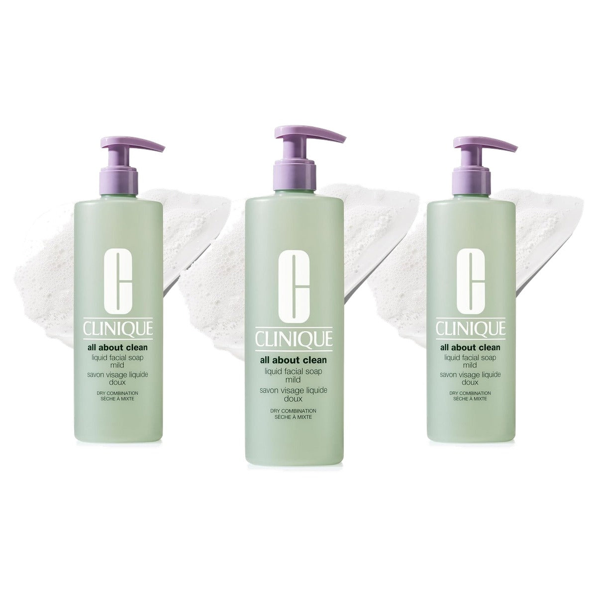 Clinique All About Clean™ Liquid Facial Soap | Gesichtsreiniger | Für trockene Mischhaut - 3 stuks
