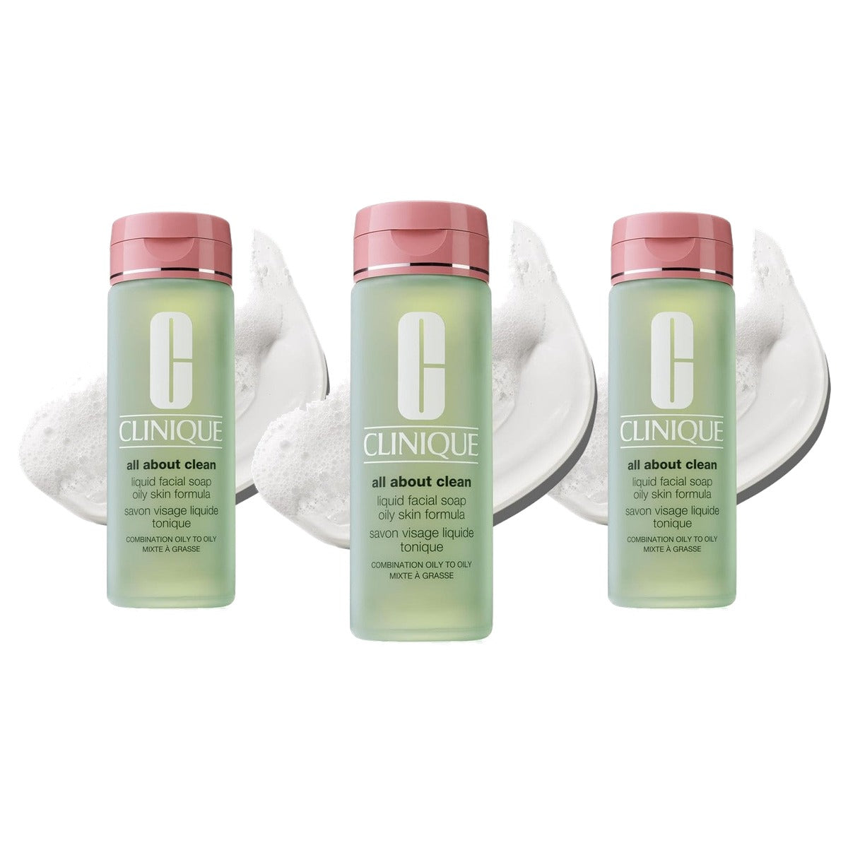 Clinique All About Clean™ Liquid Facial Soap 200 ml - 3 stuks