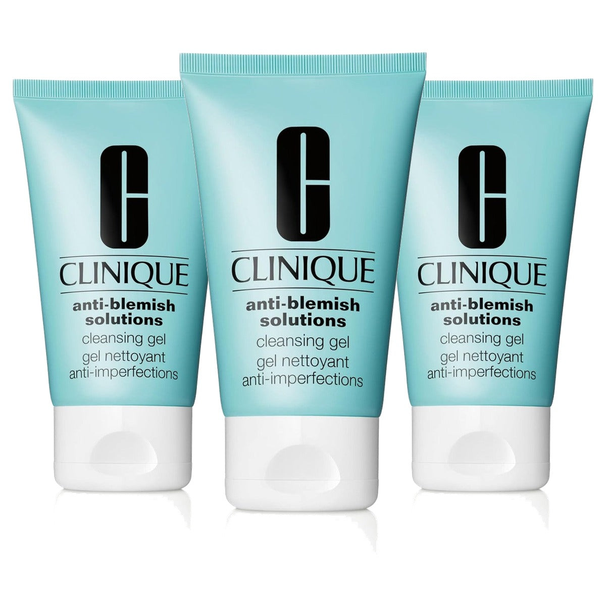 CLINIQUE Anti-Blemish Solutions™ Oil Control Cleansing Gel 125 ml - 3 stuks