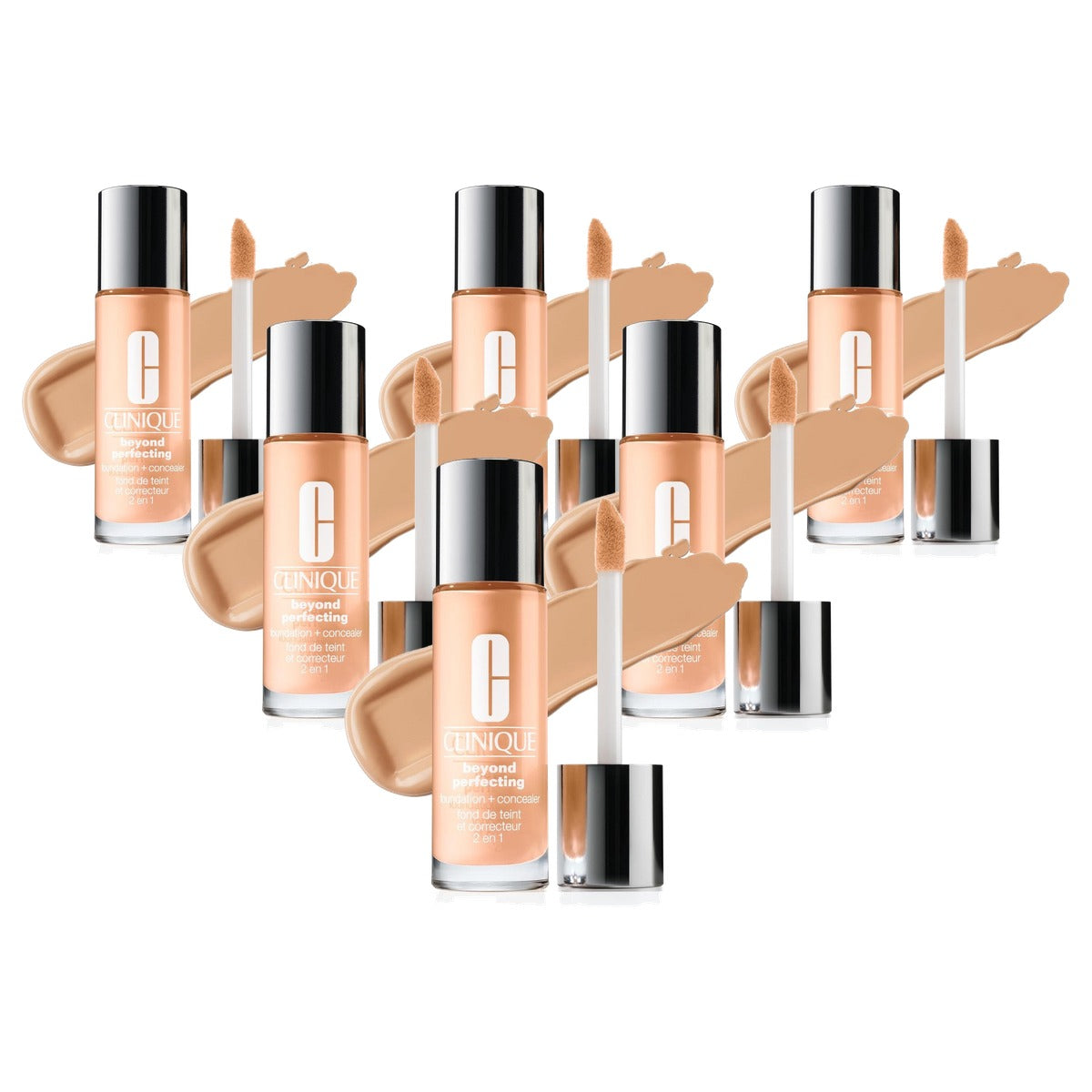 CLINIQUE Beyond Perfecting™ Foundation + Concealer 30 ml - 6 stuks