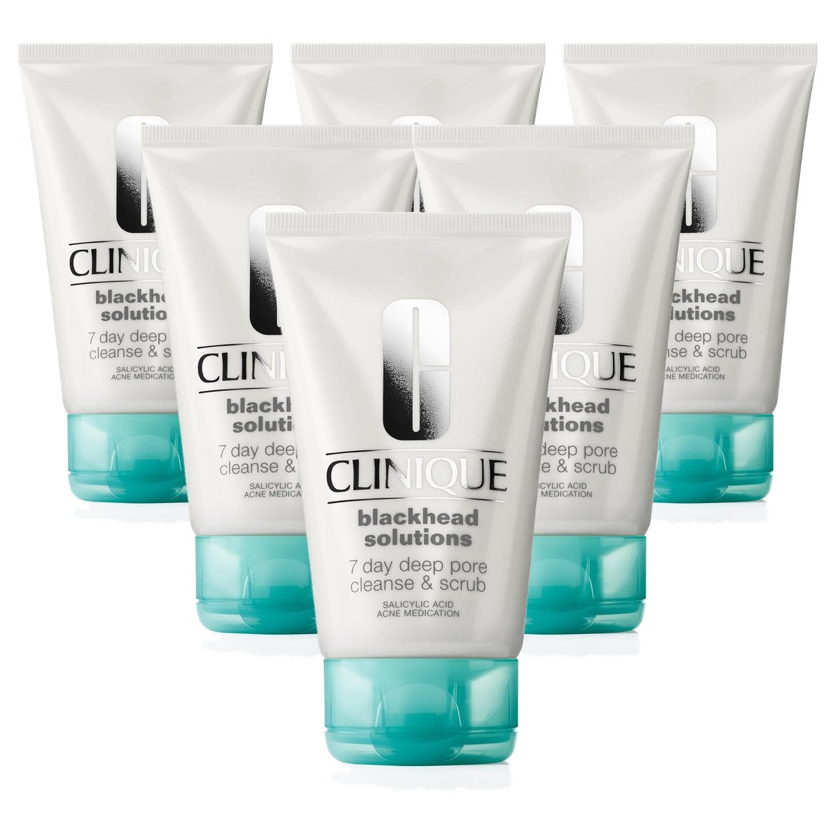 Huishoudvoordeel Clinique Blackhead Solutions™ 3-in-1 Cleanse & Scrub 125 ml - 6 stuks