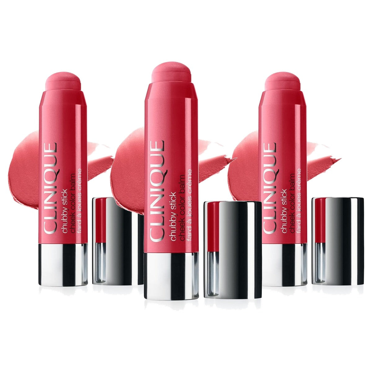 Huishoudvoordeel Clinique Chubby Cream™ Blush Stick - 3 stuks