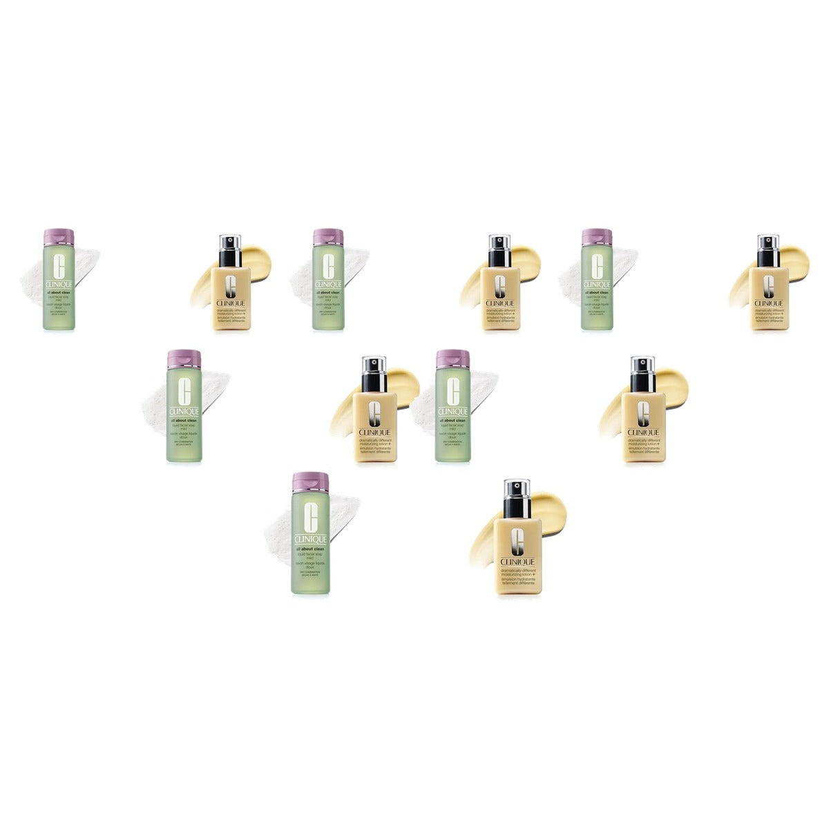 Huishoudvoordeel Clinique Cleansing & Moisturizing Set 200ml + 125ml - 6 stuks