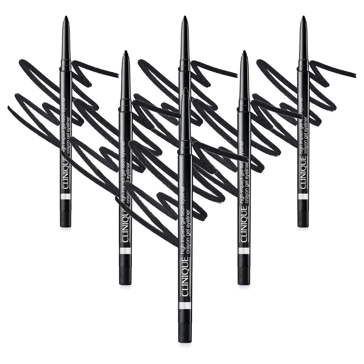 Huishoudvoordeel Clinique High Impact™ Gel Tech eyeliner - 6 stuks