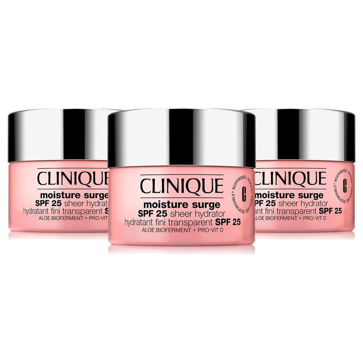 Huishoudvoordeel Clinique Moisture Surge™ SPF 25 Sheer Hydrator 3 stuks