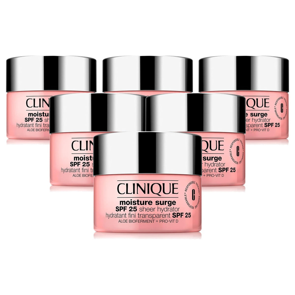 Huishoudvoordeel Clinique Moisture Surge™ SPF 25 Sheer Hydrator 6 stuks
