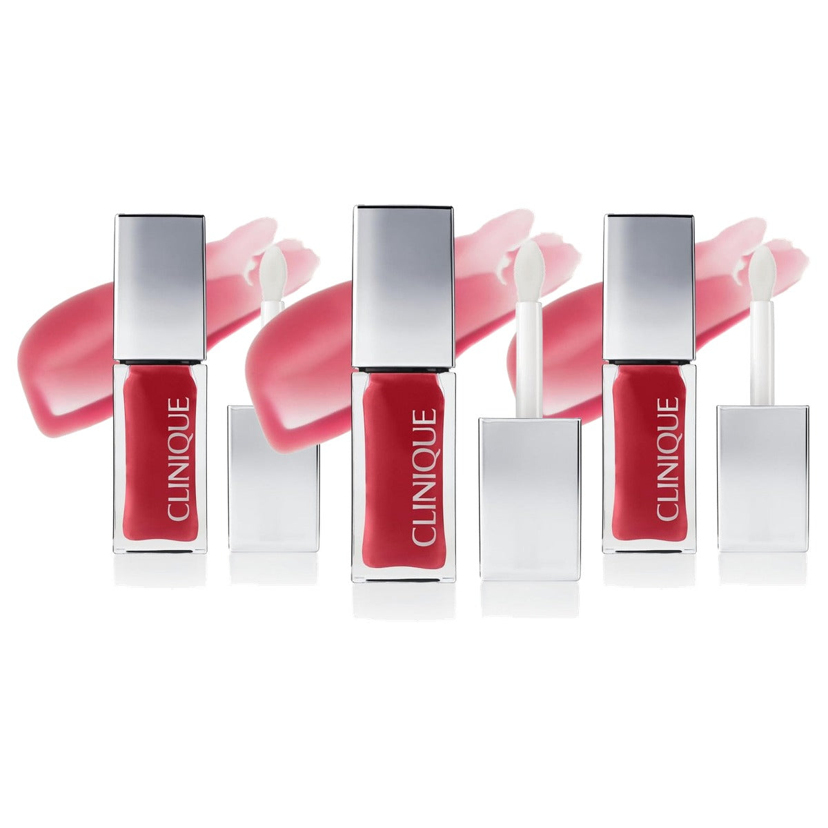 Huishoudvoordeel Clinique Pop Lip + Cheek Oil lipgloss - 3 stuks