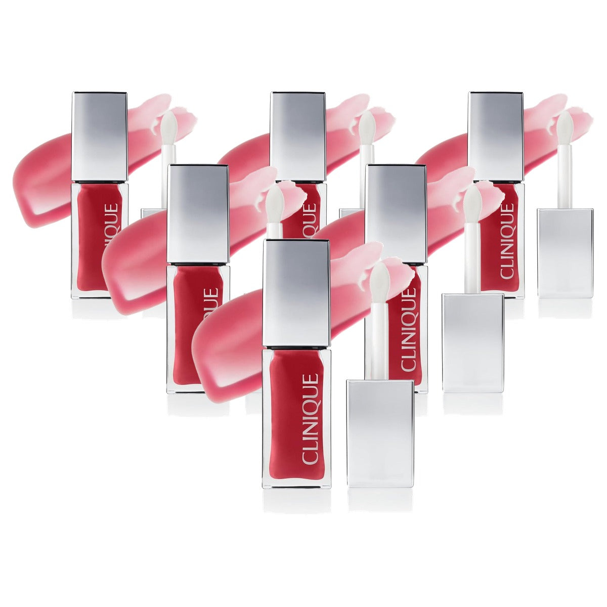 Huishoudvoordeel Clinique Pop Lip + Cheek Oil lipgloss - 6 stuks