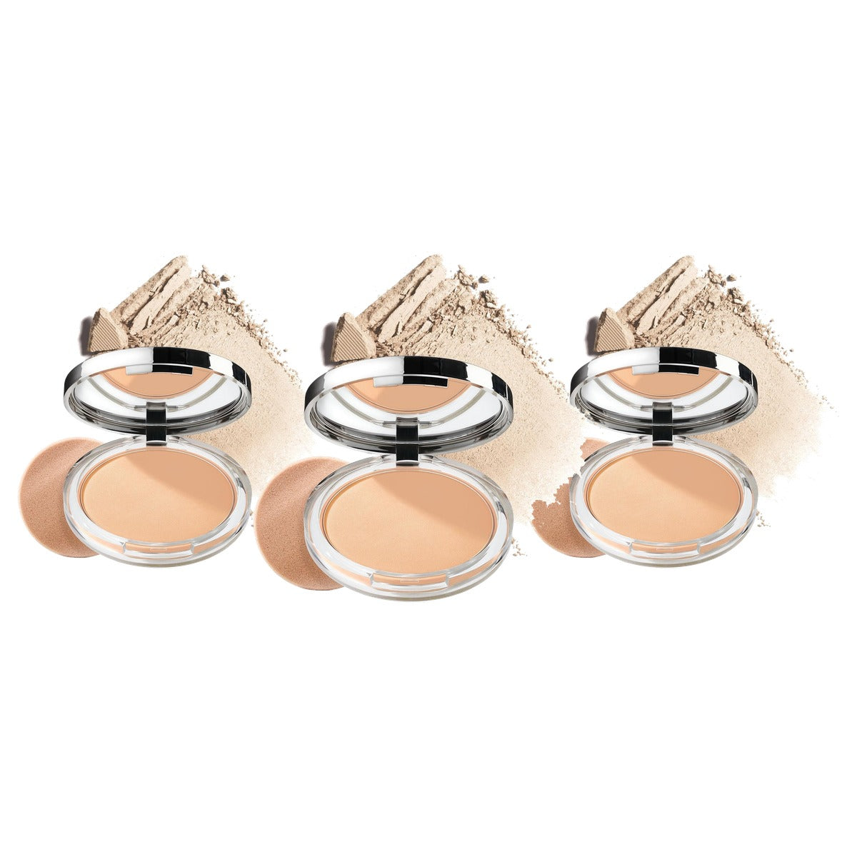 Clinique Stay-Matte Sheer Pressed Powder - 3 stuks
