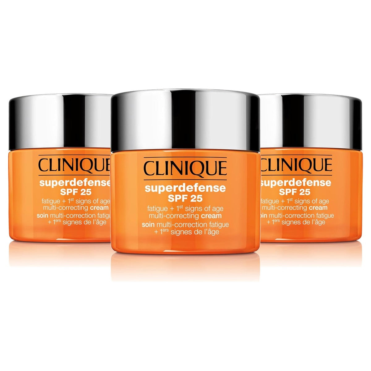 Huishoudvoordeel Clinique Superdefense SPF 25 Multi-Correcting Cream 3 stuks
