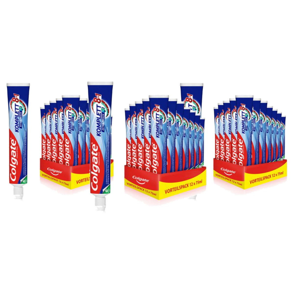 Colgate Complete Extra Fris Tandpasta 3 x 75 ml - Voordeelverpakking