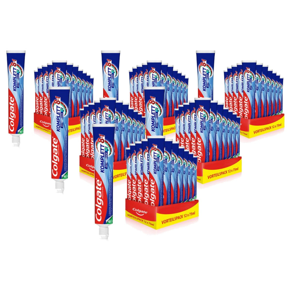 Colgate Complete Extra Fris Tandpasta 6 x 75 ml - Voordeelverpakking