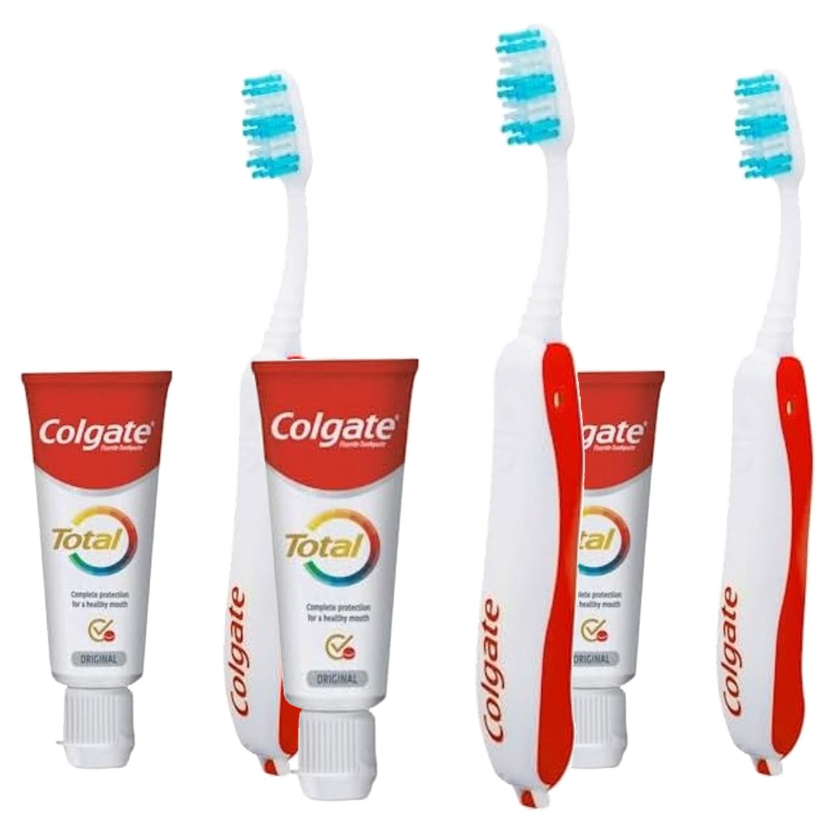 Colgate Draagbare Reisset met Total Original tandpasta 3 x 20 ml - Voordeelverpakking