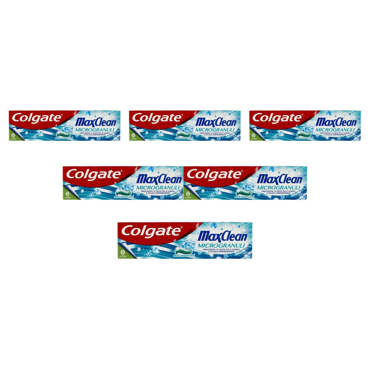Colgate Max Clean Tandpasta Microgranulaat Dieptereiniging 6 x 75 ml - Voordeelverpakking
