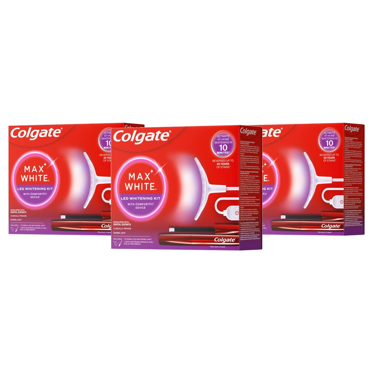 Colgate Max White Ultimate LED Whitening-set incl. whitening pen - 3-pack