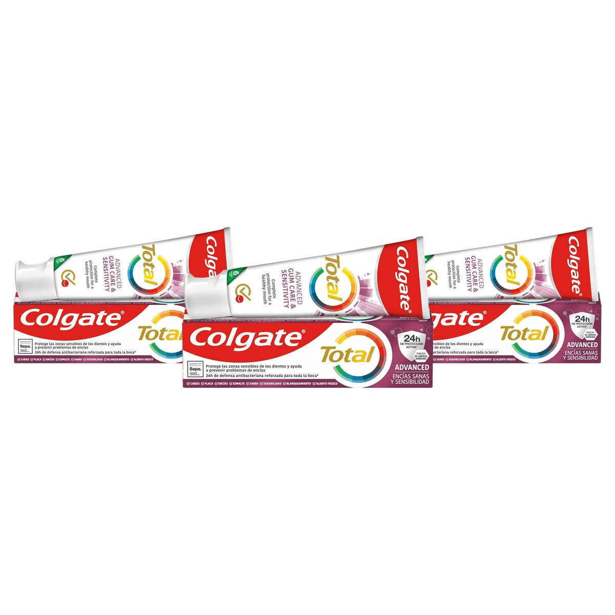 Colgate Total Advanced Gezond Tandvlees Tandpasta 3 x 75 ml - Voordeelverpakking