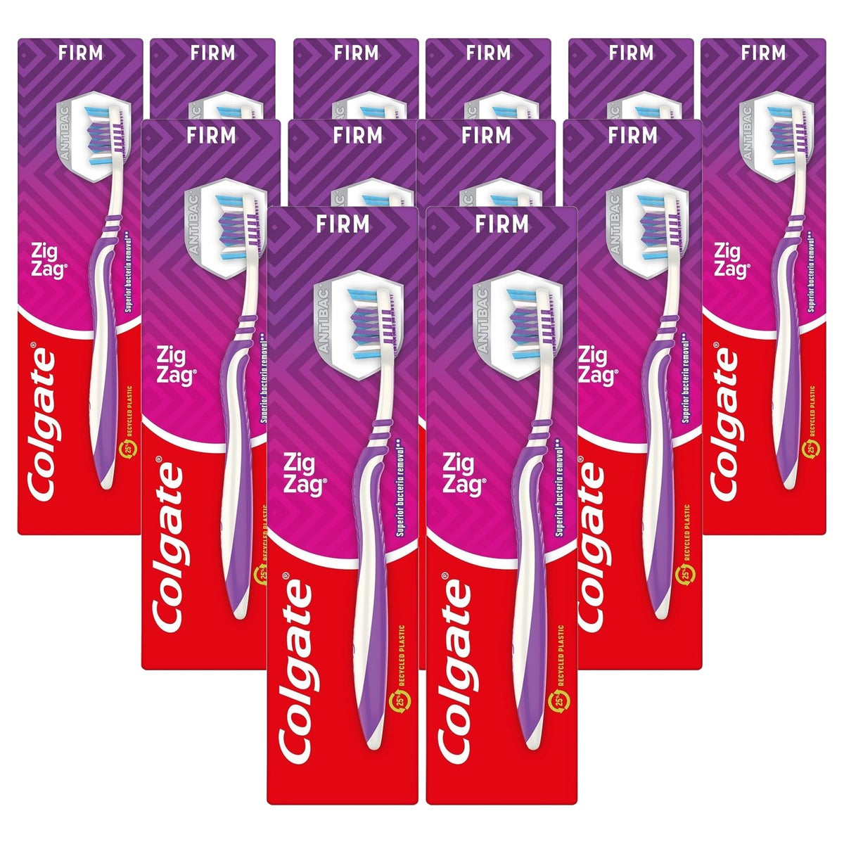Colgate Zigzag Firm Bristles Handtandenborstel 6 x 1 stuk - Voordeelverpakking