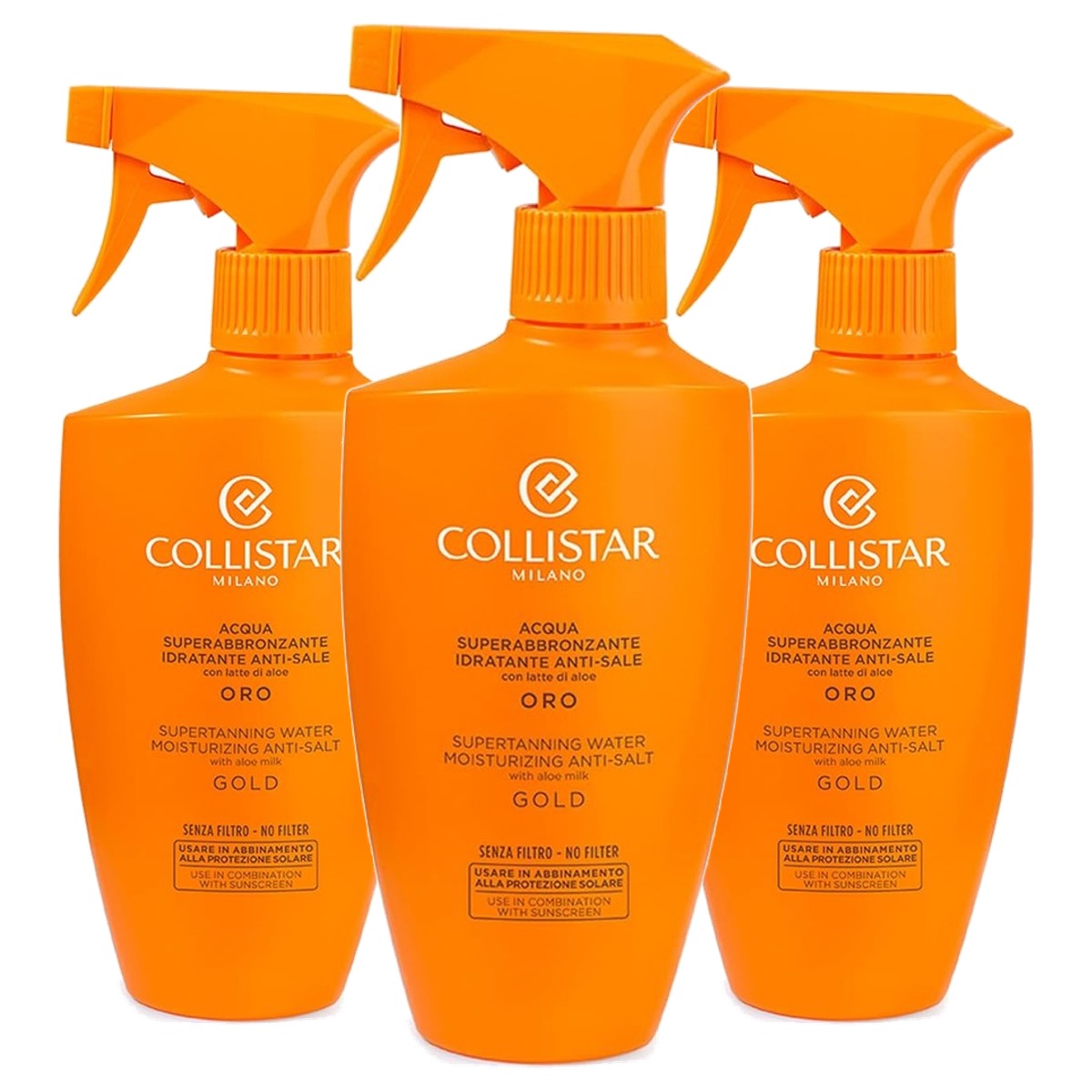 Collistar Acqua Gold Superbruinende Vochtspray 400 ml - 3-pack