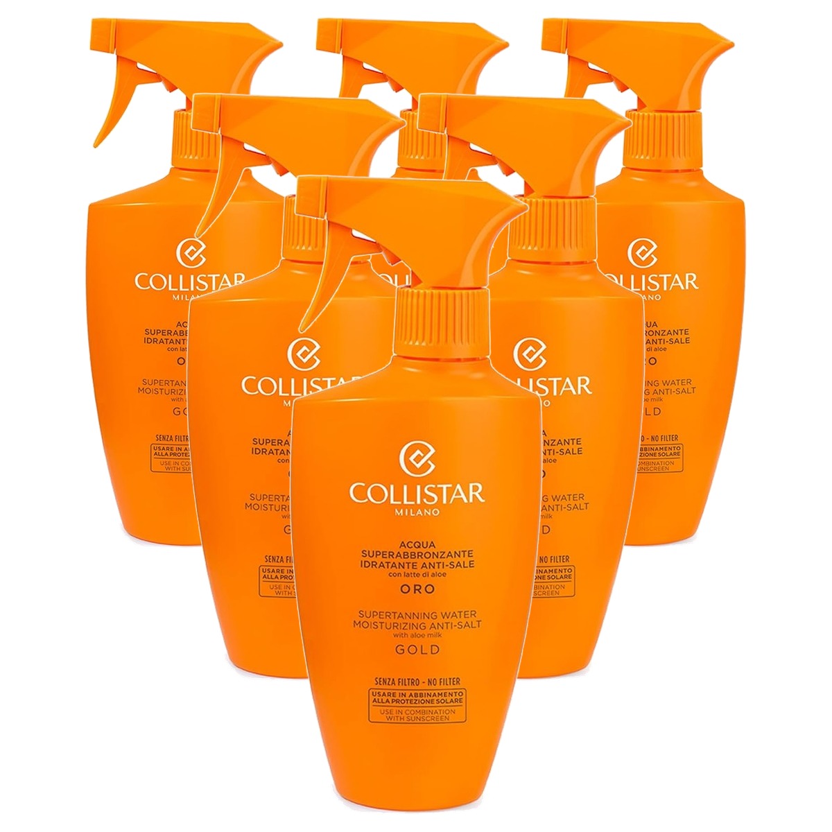 Collistar Acqua Gold Superbruinende Vochtspray 400 ml - 6-pack