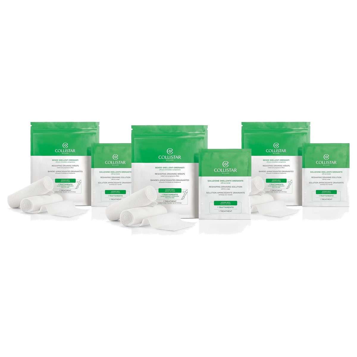 Collistar Afwaterende en Ontslakkende Wraps 2 x 100 ml - 3-pack