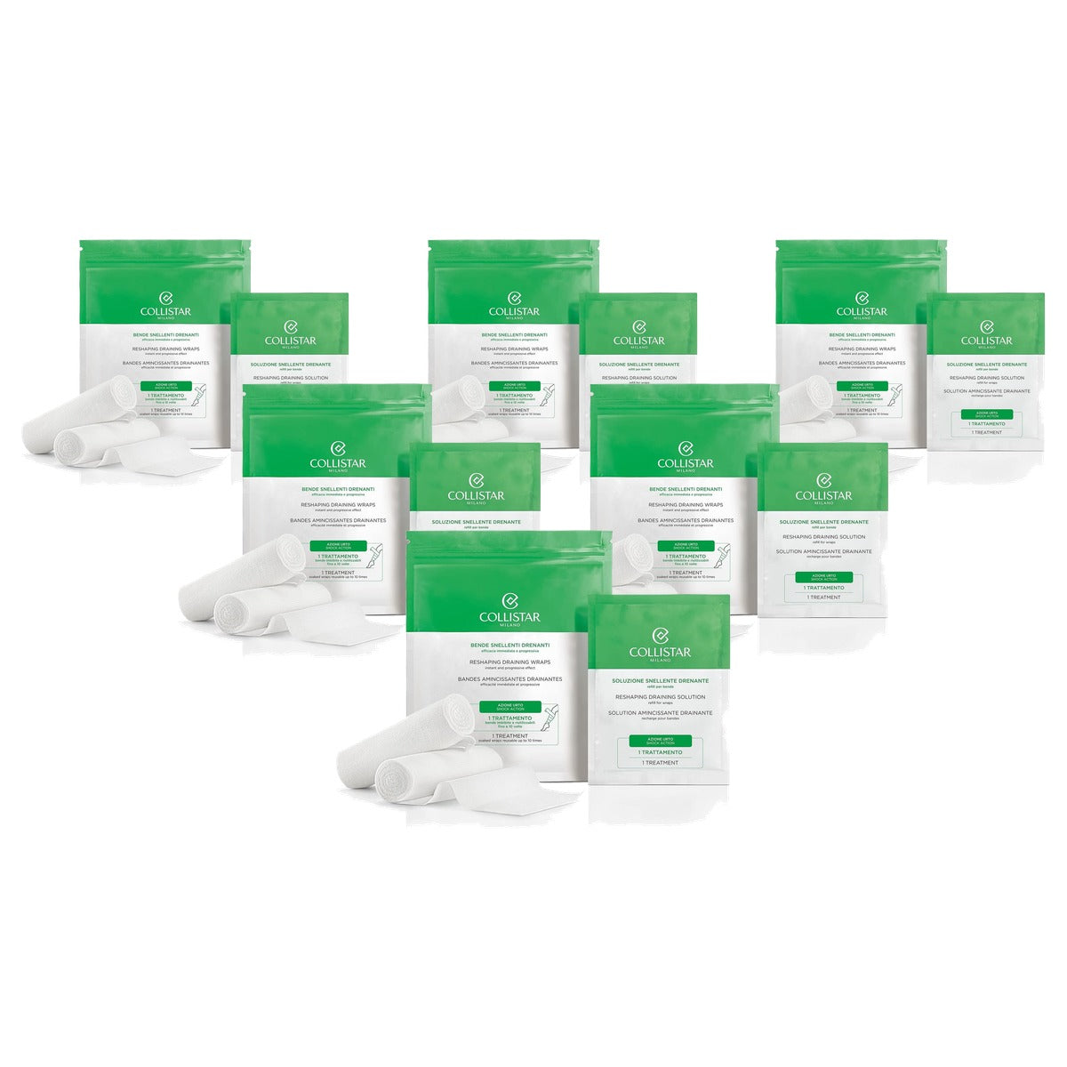 Collistar Afwaterende en Ontslakkende Wraps 2 x 100 ml - 6-pack