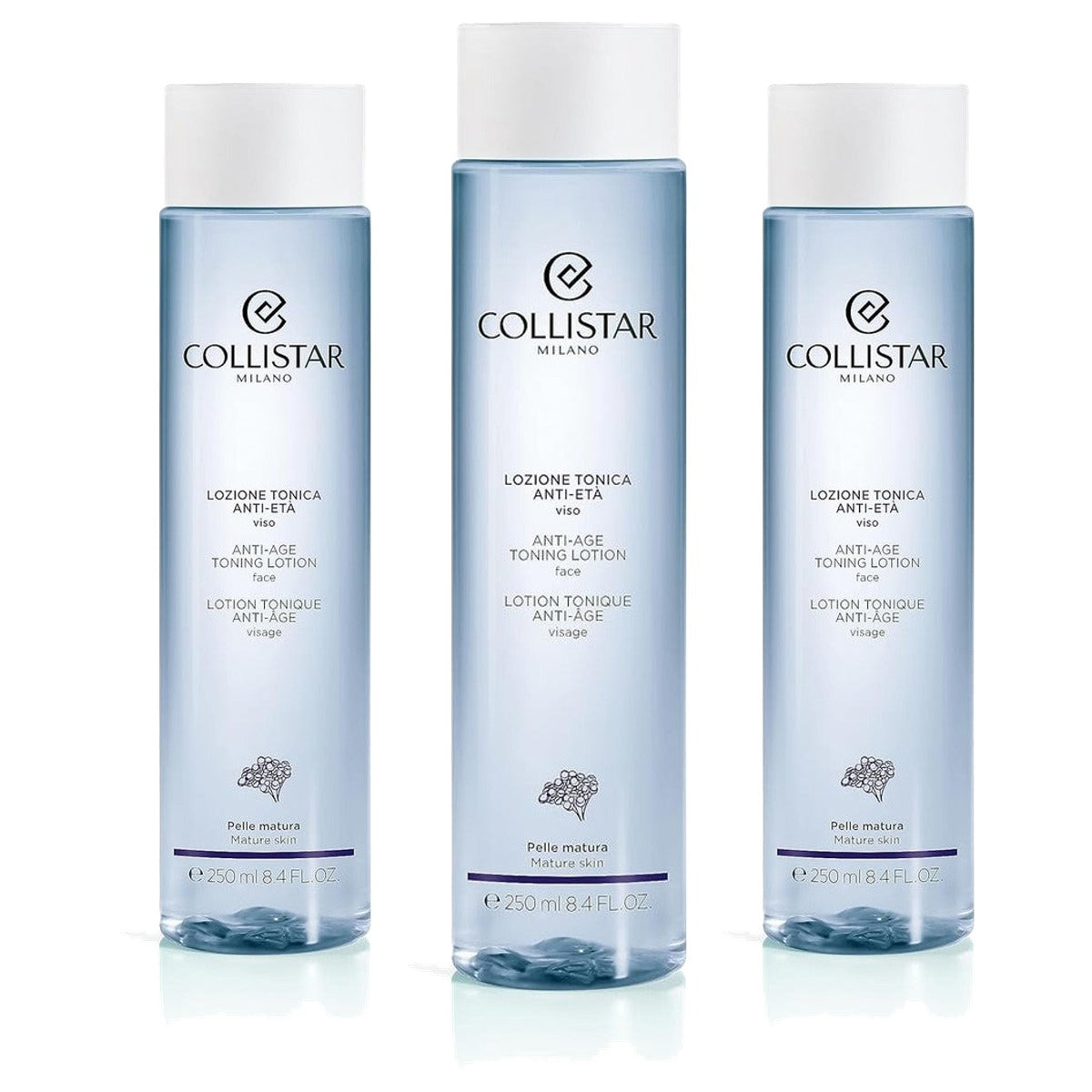 Collistar Anti-Aging Gezichtstonic voor Rijpe Huid 250 ml - 3-pack