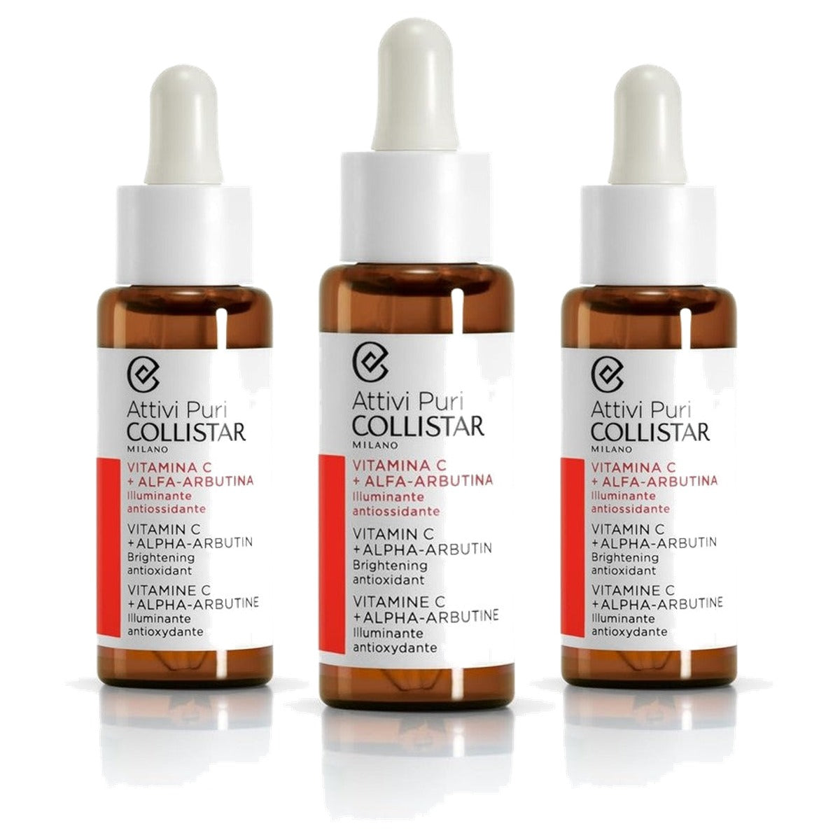 Collistar Attivi Puri Vitamine C-serum + Alpha Arbutin 30 ml - 3-pack