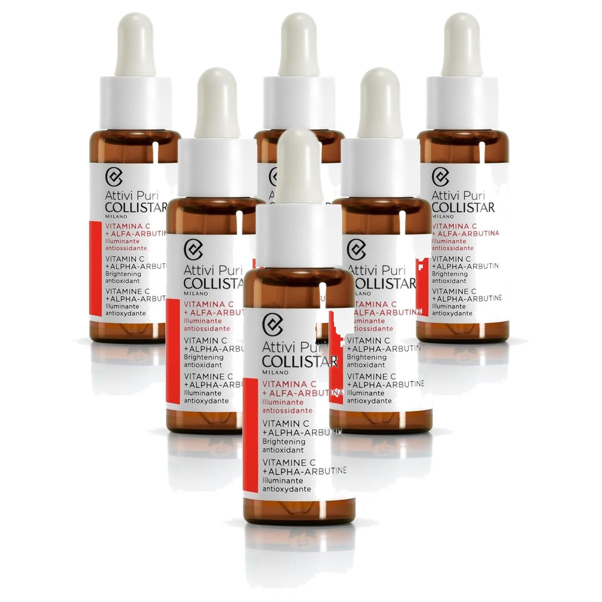 Collistar Attivi Puri Vitamine C-serum + Alpha Arbutin 30 ml - 6-pack