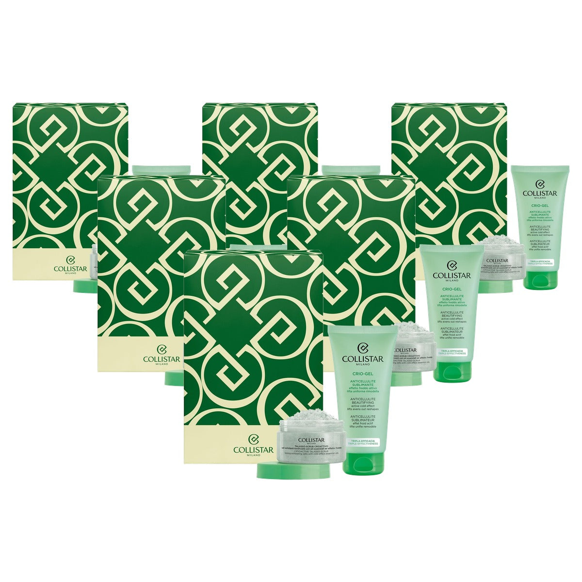 Collistar Crio-Gel Anti-Cellulitis 175 ml + Talasso-Scrub 150 g Cadeauset - 6-pack
