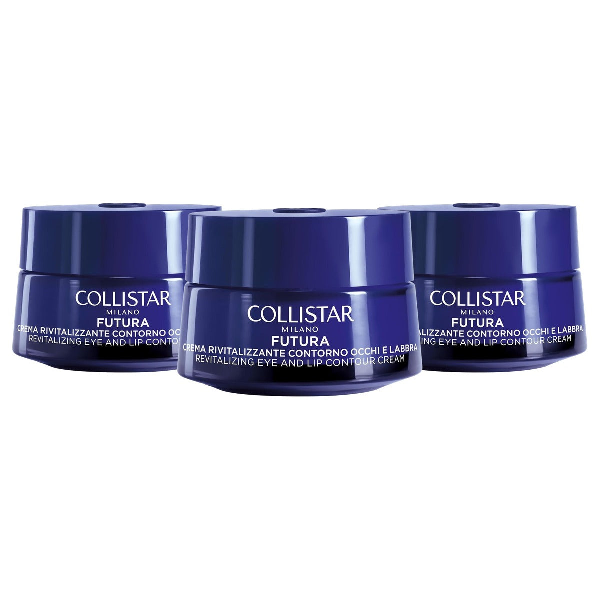 Collistar Futura Revitaliserende Oog- en Lipcontourcrème 15 ml - 3-pack