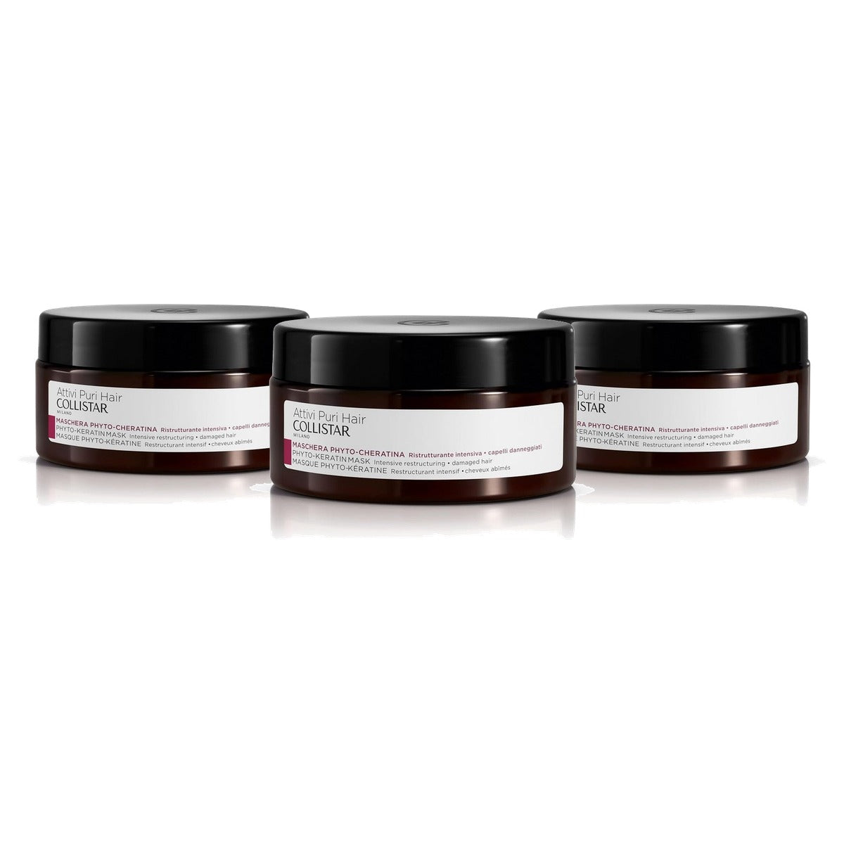 Collistar Fytokeratine-masker voor Beschadigd Haar 200 ml - 3-pack