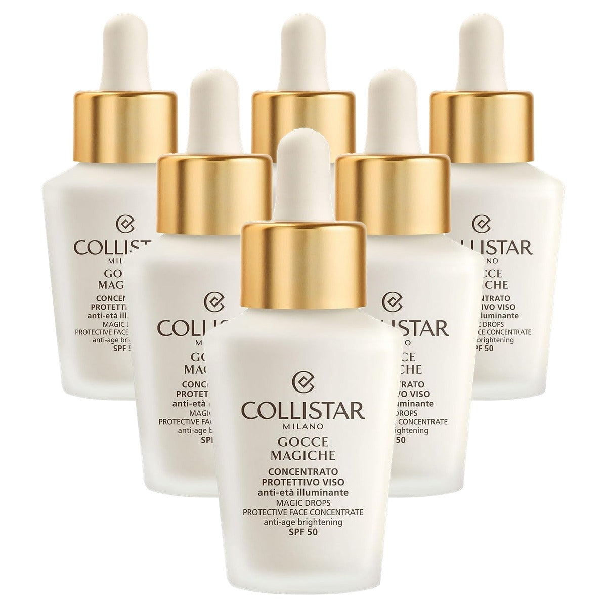 Collistar Gocce Magiche SPF50 Superlichte Vloeibare Textuur 30 ml - 6-pack
