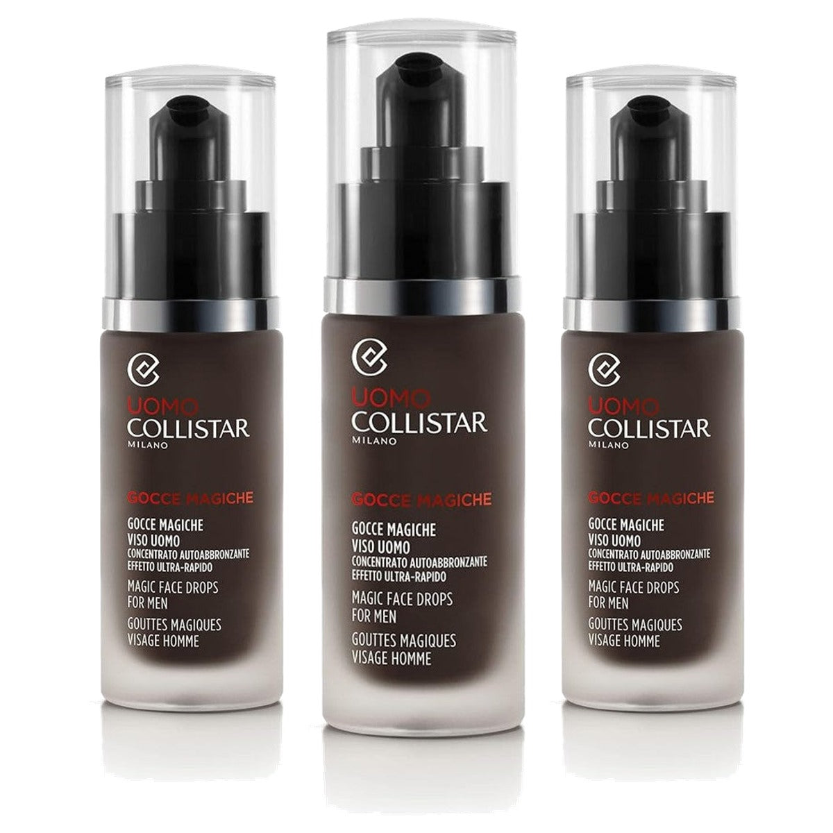 Collistar Gocce Magiche Viso Uomo Zelfbruiner 30 ml - 3-pack