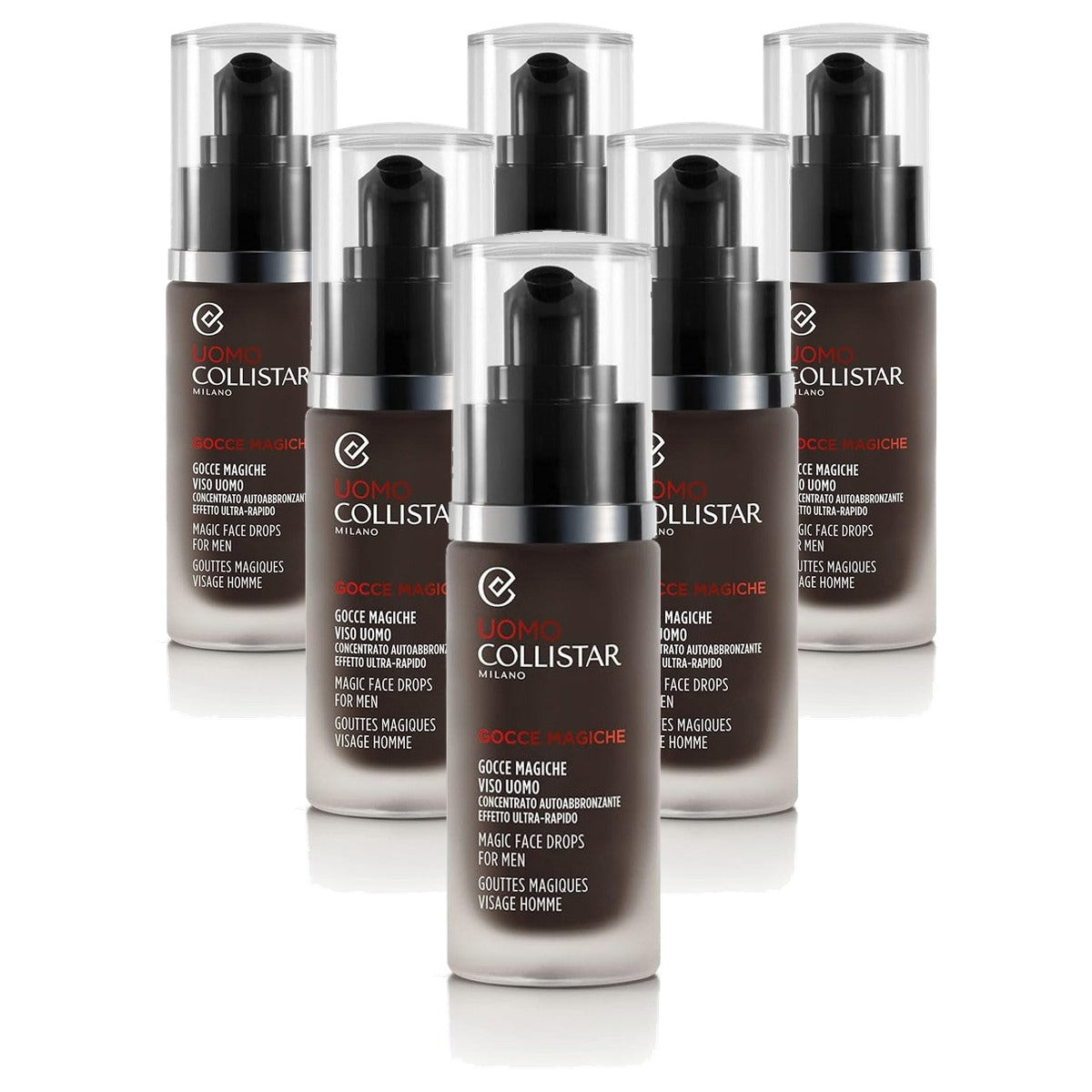 Collistar Gocce Magiche Viso Uomo Zelfbruiner 30 ml - 6-pack