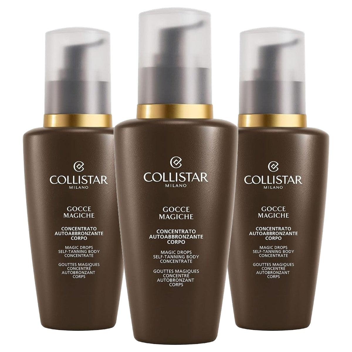 Collistar Gocce Magiche Zelfbruiner voor Lichaam en Benen 125 ml - 3-pack