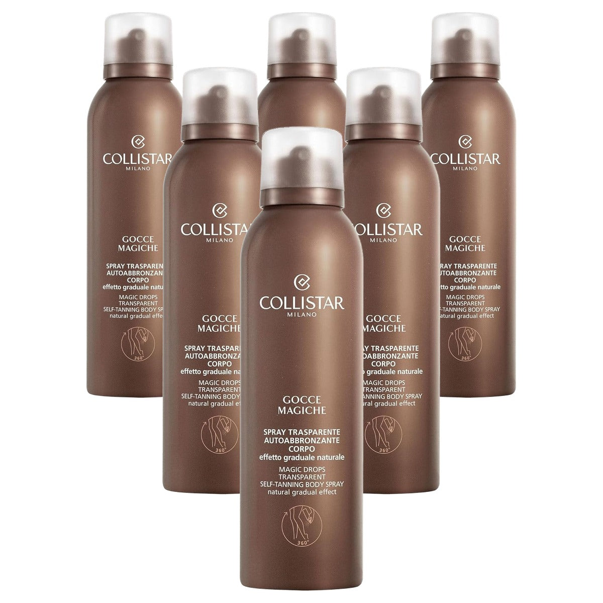 Collistar Gradual Magische Druppels 360° Zelfbruiningsspray 150 ml - 6-pack